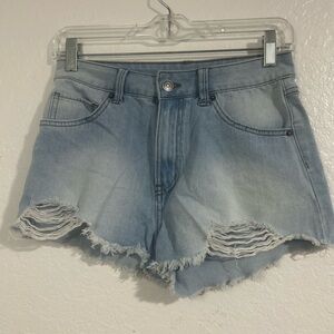 Rewash Blue Jean Shorts Distressed High-Waisted‎ size 26. (256)